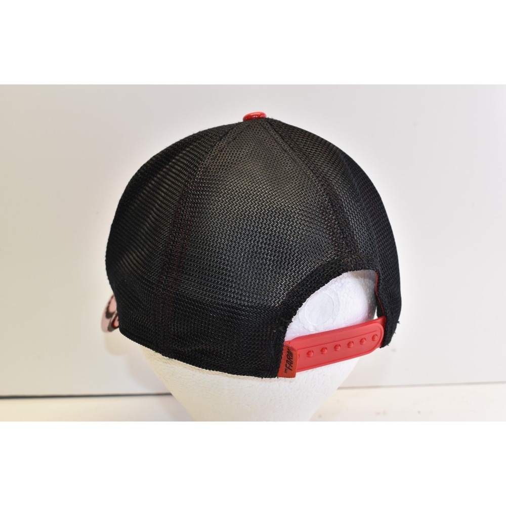 Goorin Bros The Farm Limited Circulation Snapback Hat GOAT Red/Black Pleather - Picture 4 of 6